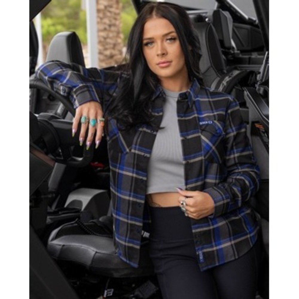 Dixxon | Women's Polaris Flannel Limited Edition Blue Black Sz L